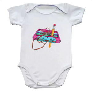 Body infantil Rebobinador fita K7 raiz