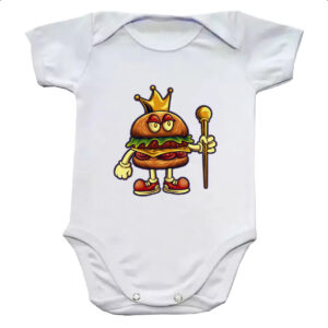 Body infantil Rei Hamburguer