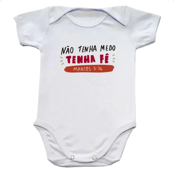Body infantil Religioso nao tenha medo tenha fe