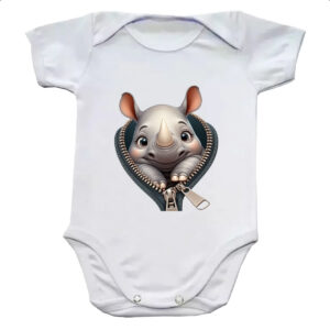 Body infantil Rinoceronte no ziper