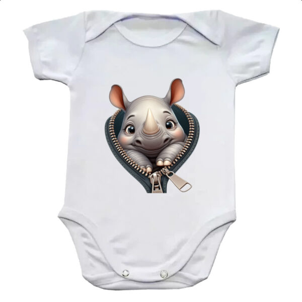 Body infantil Rinoceronte no ziper