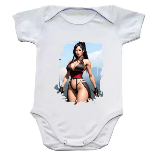Body infantil Samurai girl on sky