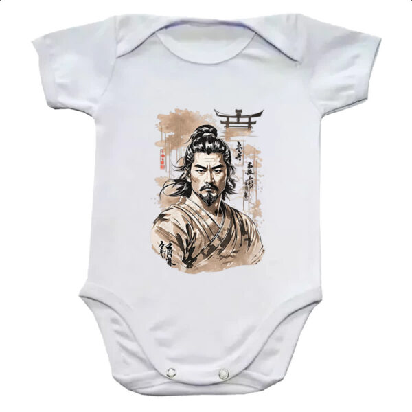 Body infantil Samurai japan art grafite