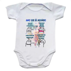 Body infantil Signo Amo ser de Aquario