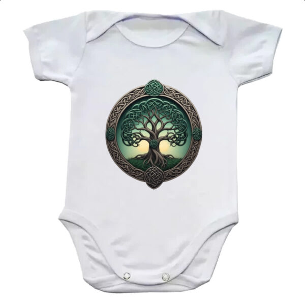 Body infantil Arvore da vida circulo Celtico