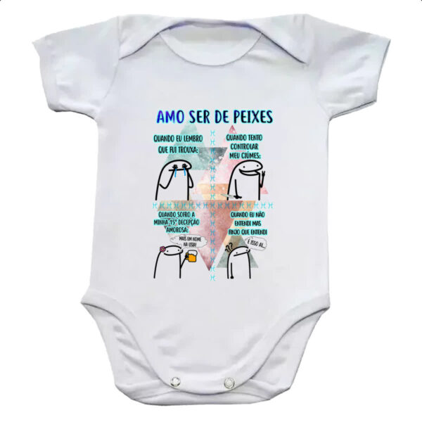 Body infantil Signo Amo ser de Peixes