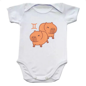 Body infantil Signo Capivara Gemeos