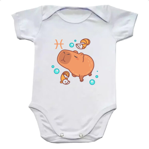Body infantil Signo Capivara Peixes