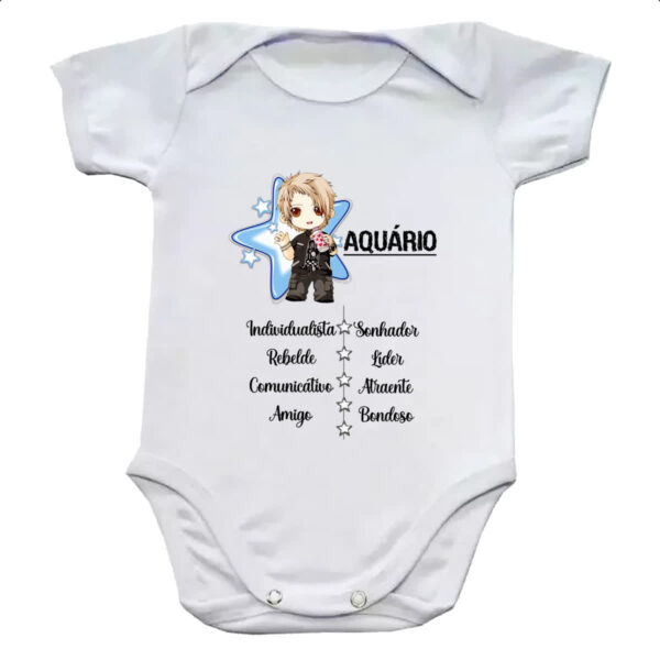 Body infantil Signo Cute Aquario