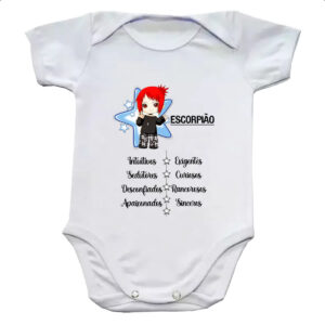 Body infantil Signo Cute Escorpiao