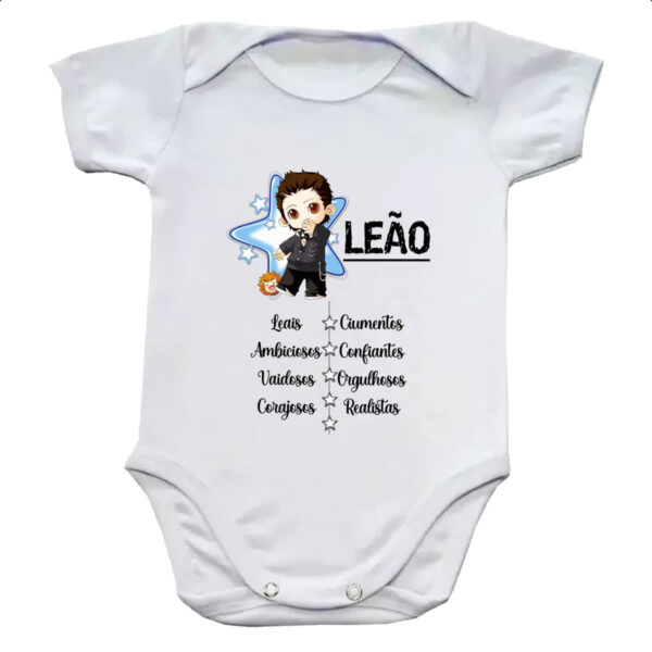 Body infantil Signo Cute Leao