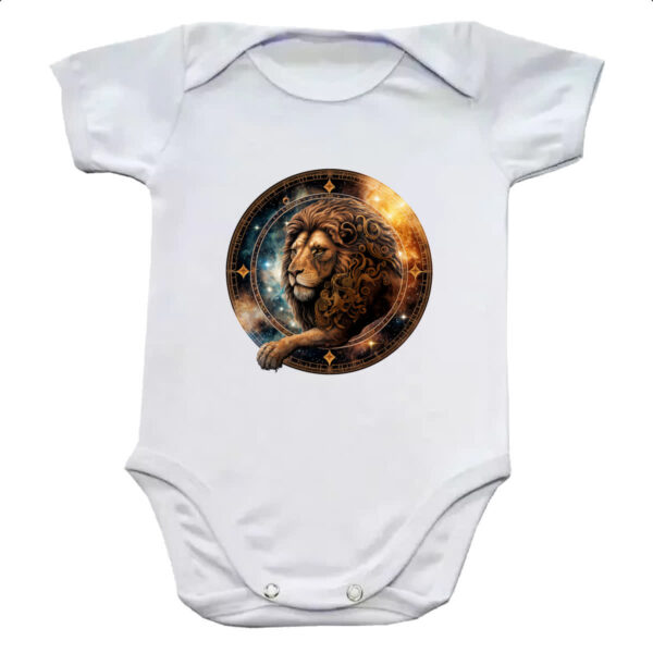 Body infantil Signo de leao logo de luxo