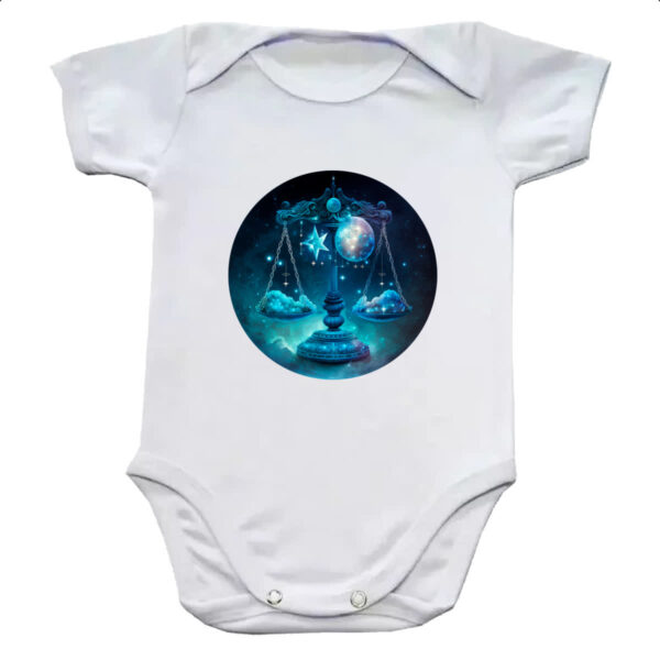Body infantil Signo de libra logo de luxo
