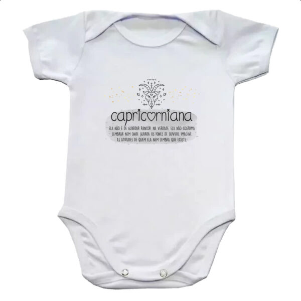 Body infantil Signo sincero Capricornio