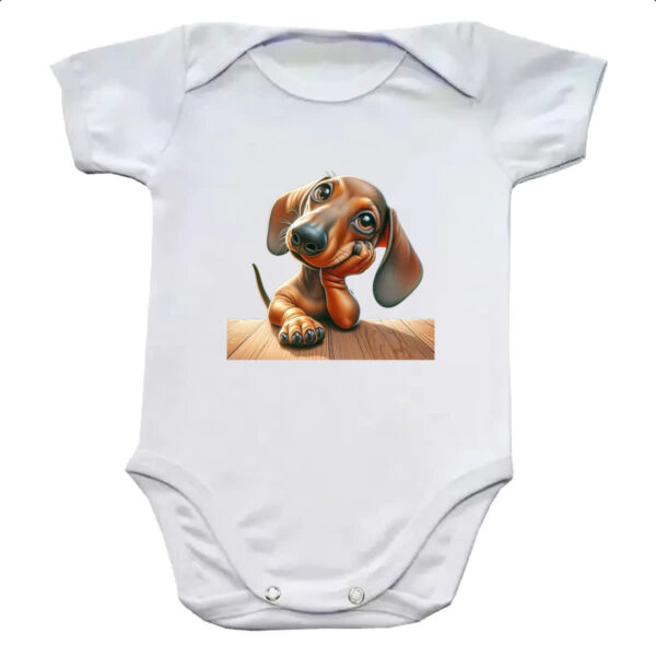 Body infantil Salsichinha pensativo