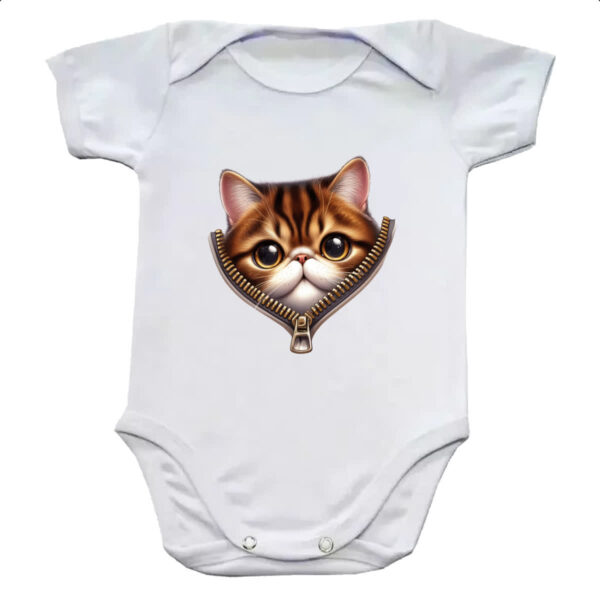 Body infantil Scotish Fold no ziper