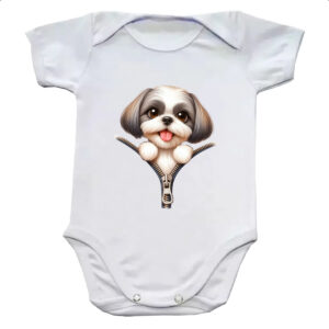Body infantil Shih Tzu no Ziper