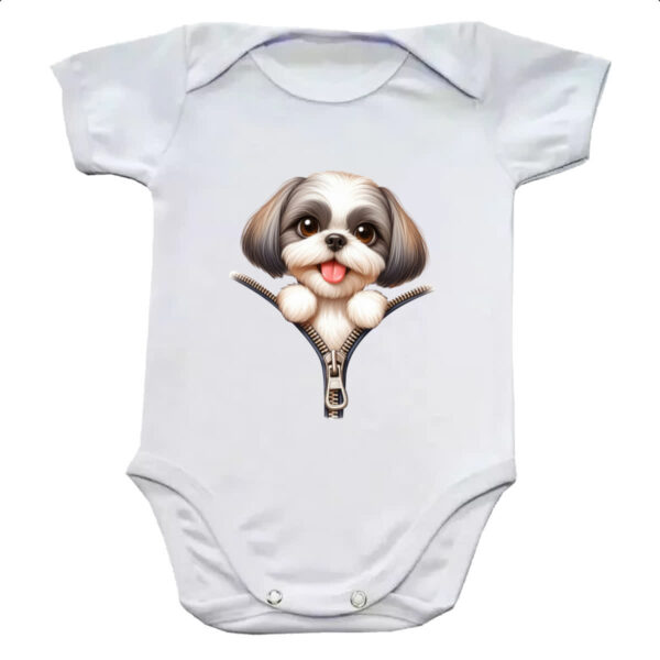 Body infantil Shih Tzu no Ziper