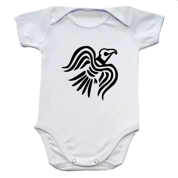 Body infantil Simbolo corvo bandeira viking