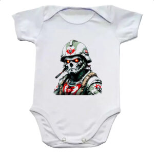 Body infantil Soldado Skull Punk Cyber