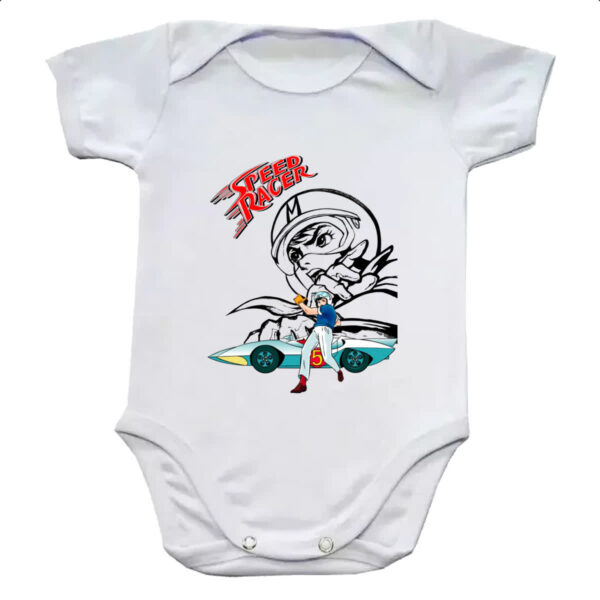 Body infantil Speed Racer logo e grafite