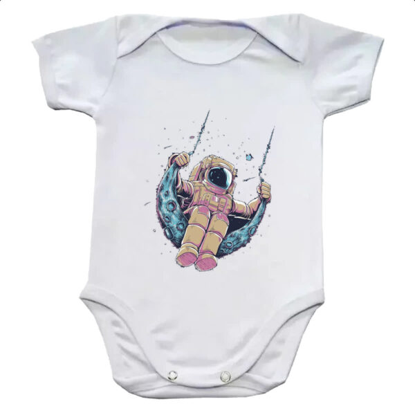 Body infantil Astronauta no balanco lunar