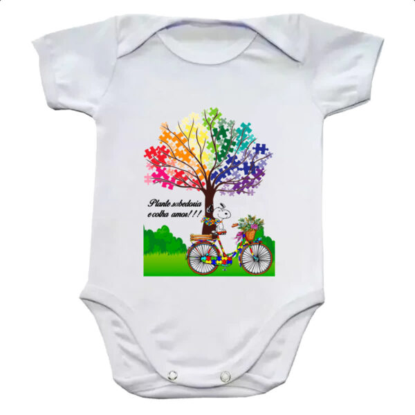 Body infantil Autismo Plante sabedoria e colha amor