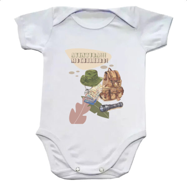 Body infantil Aventureiro Mochileiro