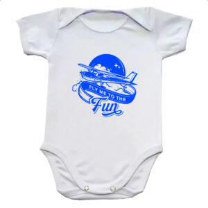 Body infantil Aviao fly me to the fun