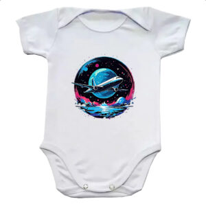 Body infantil Aviao viagem night art