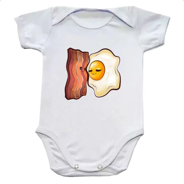 Body infantil Bacon e ovo
