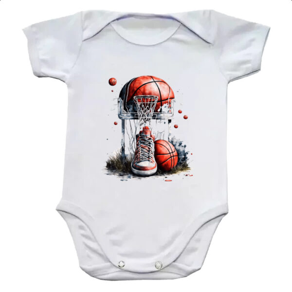 Body infantil Basquete tenis cesta e bola