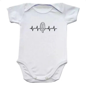 Body infantil Batimento cardiaco sorvete