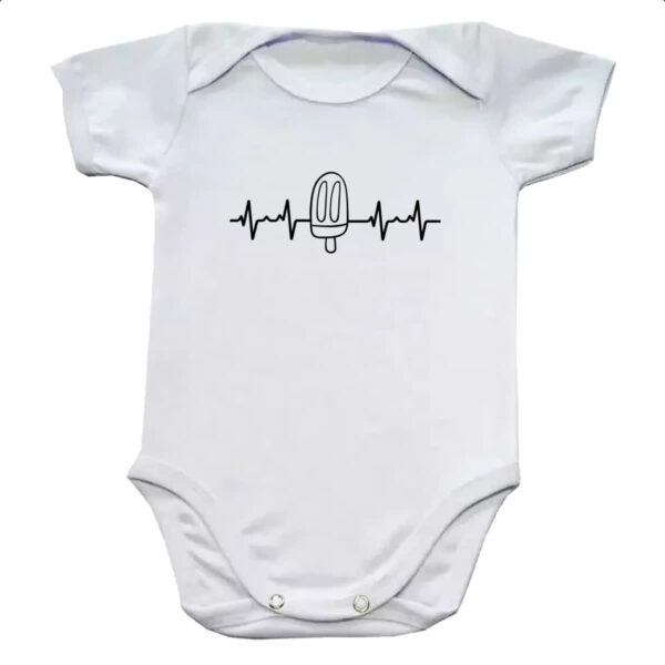 Body infantil Batimento cardiaco sorvete
