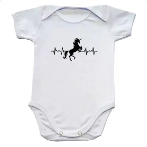 Body infantil Batimento cardiaco unicornio