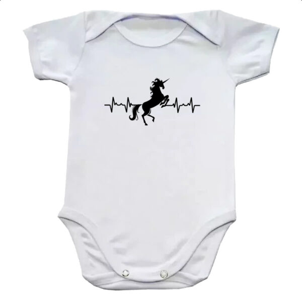 Body infantil Batimento cardiaco unicornio