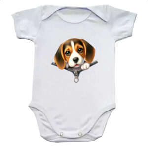 Body infantil Beagle no Ziper