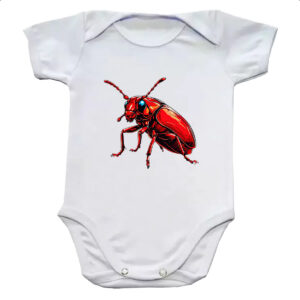 Body infantil Besouro vermelho