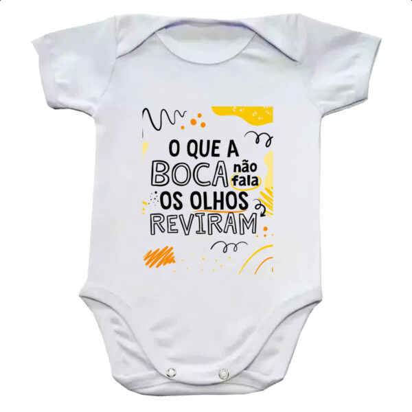 Body infantil Boca nao fala olhos reviram
