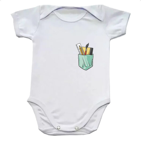Body infantil Bolso de desenhista