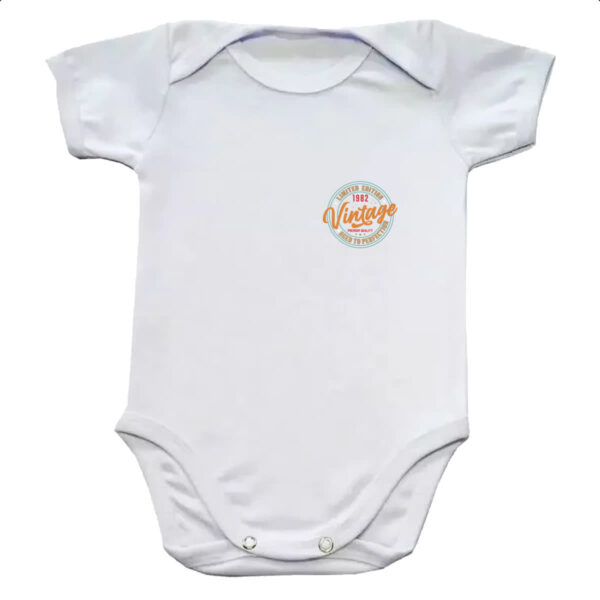 Body infantil Brasao Limited Edition Vintage 1982
