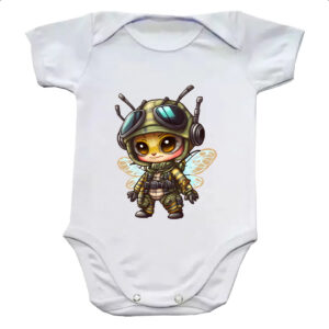 Body infantil Abelha militar