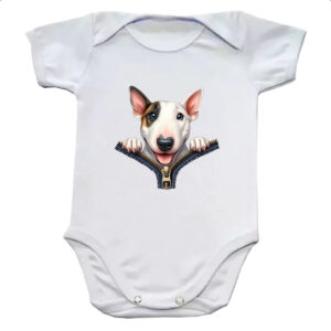 Body infantil Bull Terrier no Ziper