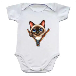 Body infantil Burmese no ziper