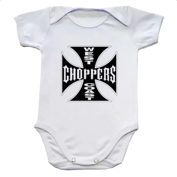 Body infantil West coast chopper cruz negra