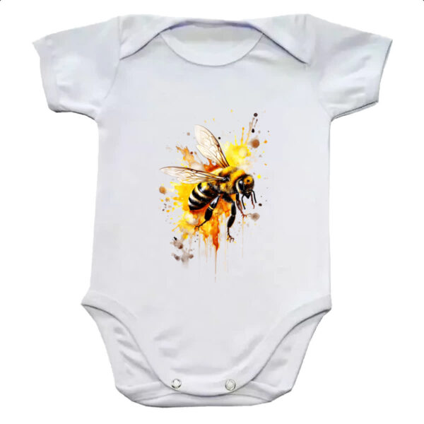 Body infantil Abelha real splash art