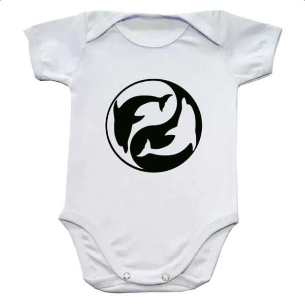 Body infantil Yin e Yang Golfinhos