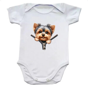 Body infantil Yorkshire Terrier no Ziper
