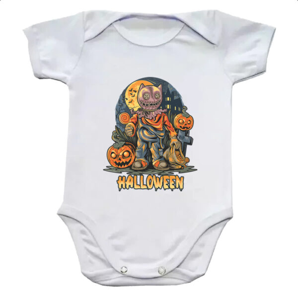 Body infantil Halloween pumpkin cemiterio