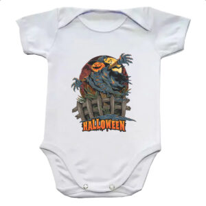 Body infantil Halloween pumpkin espantalho